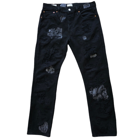 BLACK RIP & REPAIR LEVIS