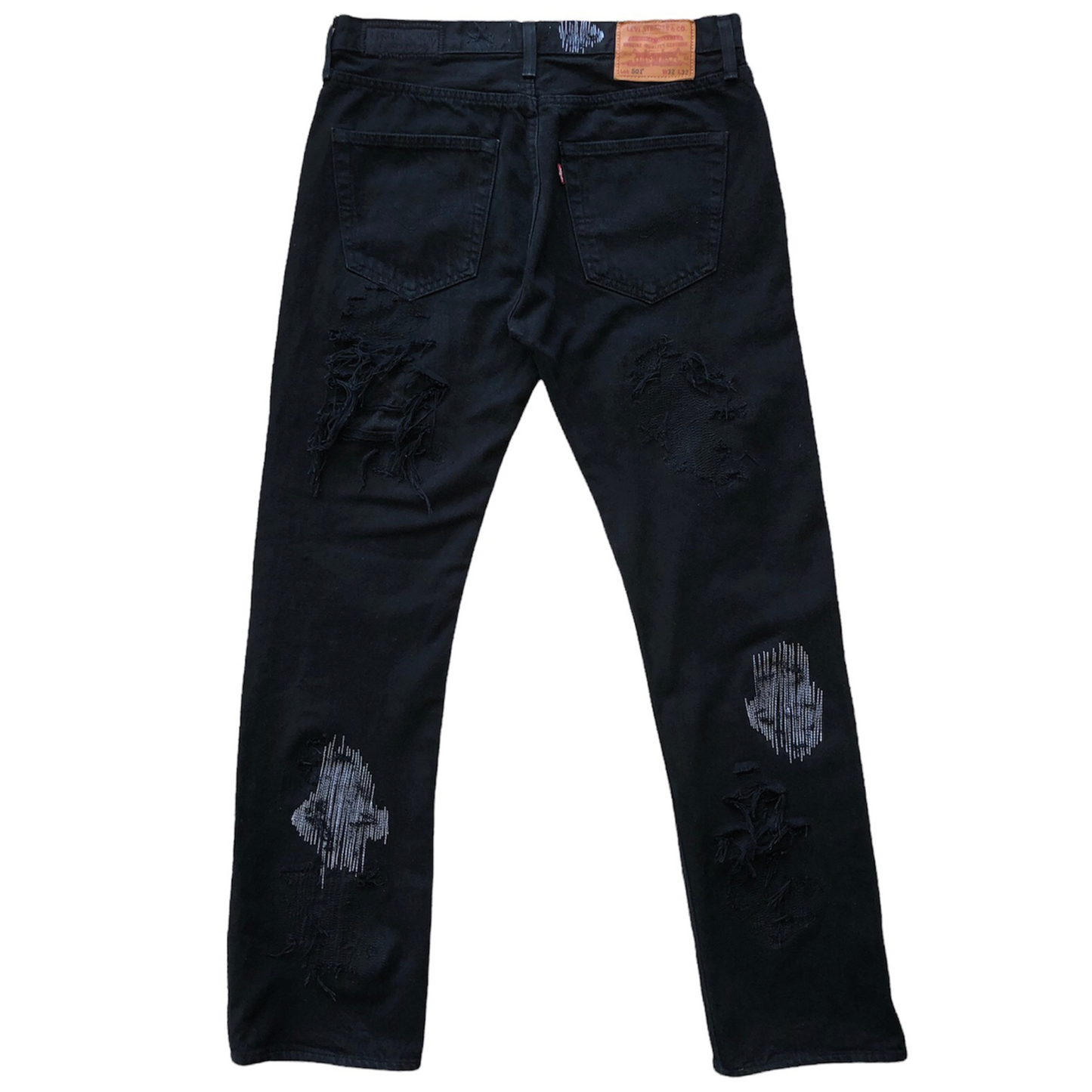 BLACK RIP & REPAIR LEVIS