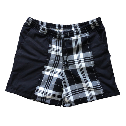 ALTERNATE SPLIT PLAID SHORTS - STYLE 2